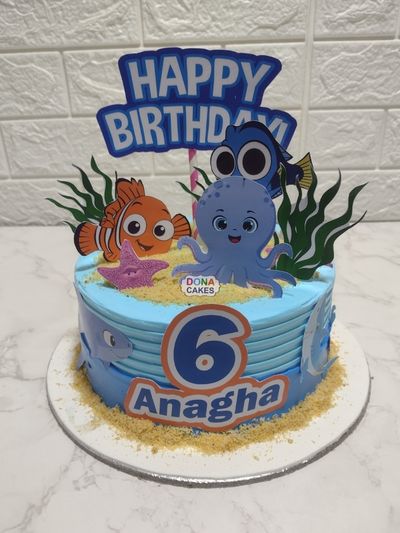 Nemo & Family Theme Cake